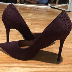 Steve Madden Merlot Colored Heels with corset back